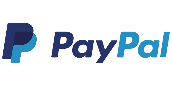 Blaues Paypal Logo bestehend aus Bildmarke und Schriftzug