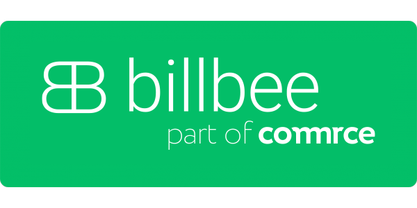 billbee-part_of-commerce Billbee Logo auf grünem Untergrund