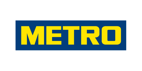 Metro Logo auf weißem Hintergrund