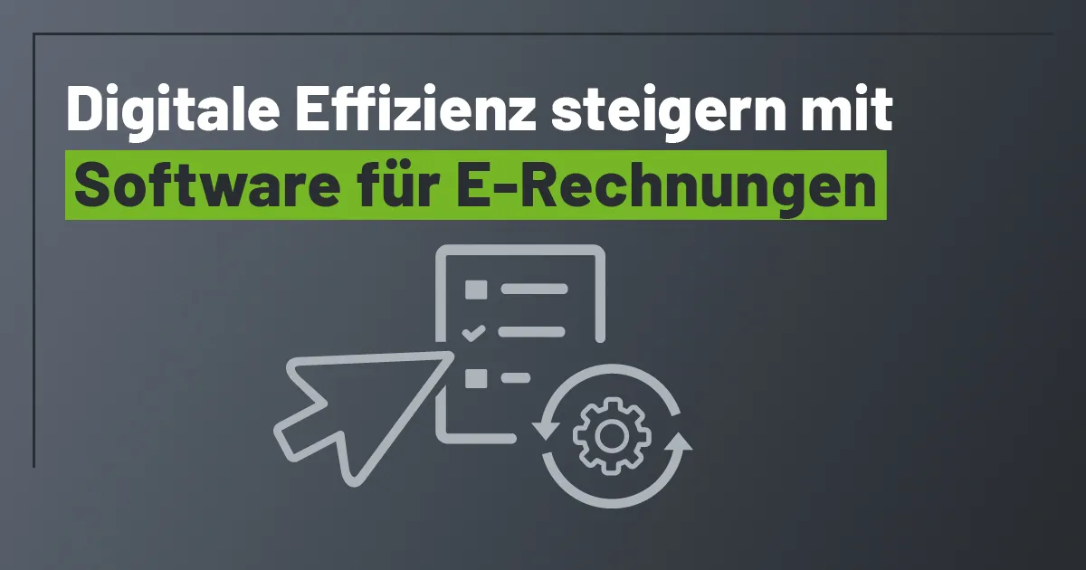 software-e-rechnung Grafik zeigt Darstellung einer Software für E Rechnung